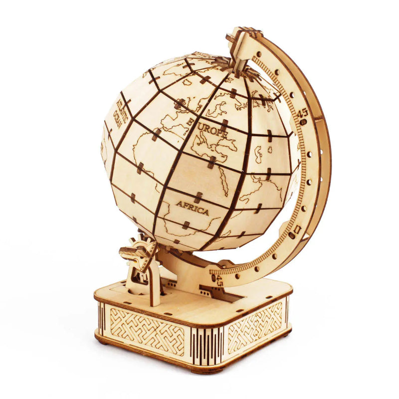 puzzle 3D en bois globe I boutique1one Globe puzzles