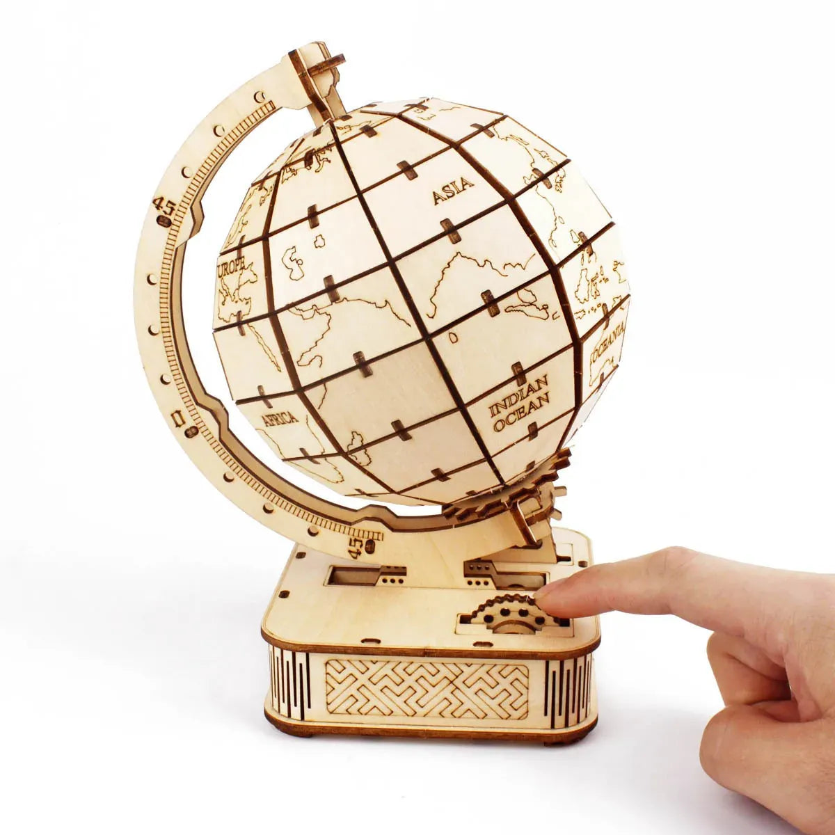 puzzle 3D en bois globe I boutique1one Globe puzzles