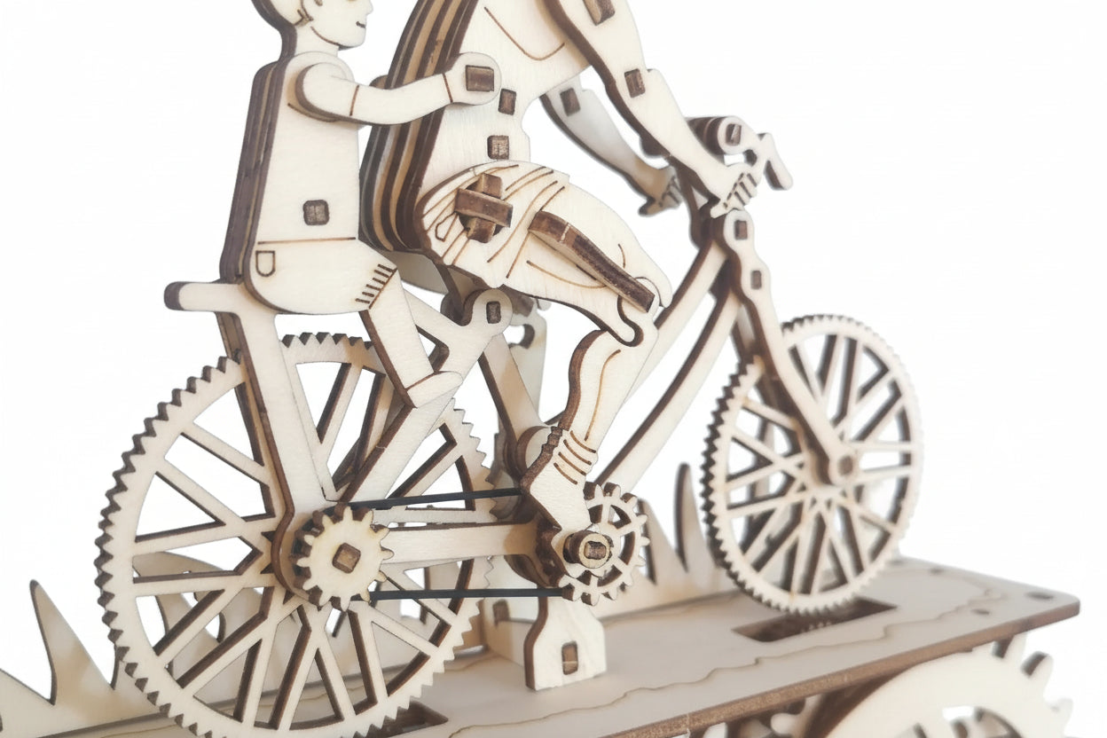 puzzle 3D en bois  vélo père et fils I boutique1one