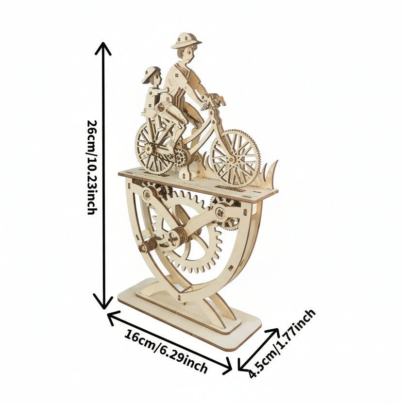 puzzle 3D en bois  vélo père et fils I boutique1one