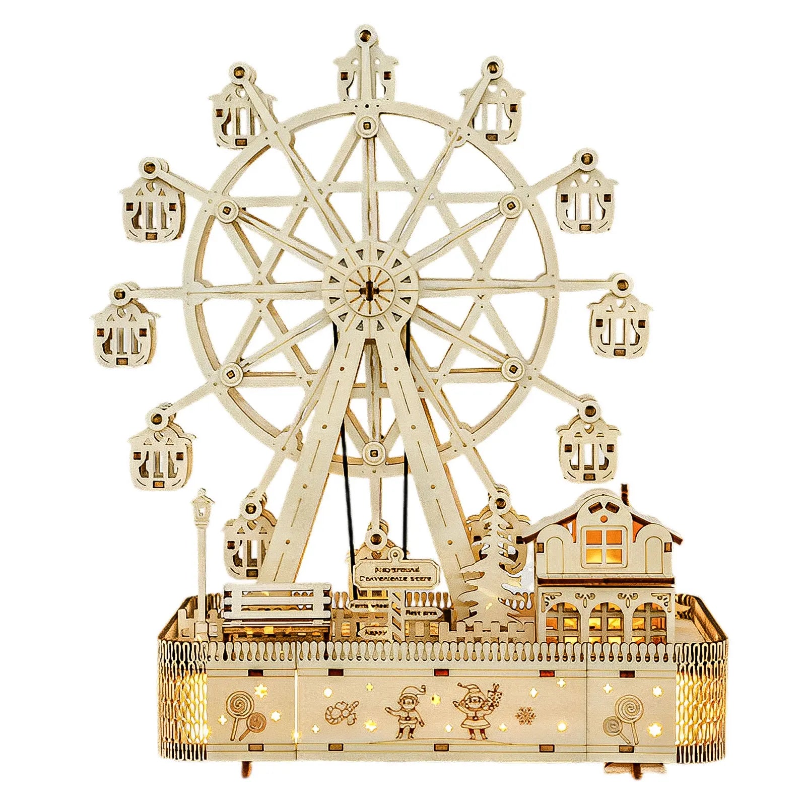 puzzle 3D grande roue en bois I boutique1one A