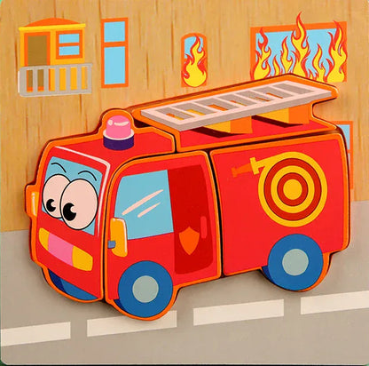 puzzle 3D I Full Puzzle CAMION DE POMPIER