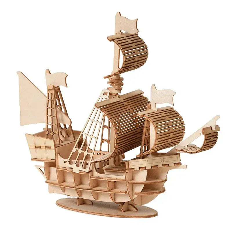 puzzle 3D magnifique voilier en bois I boutique1one