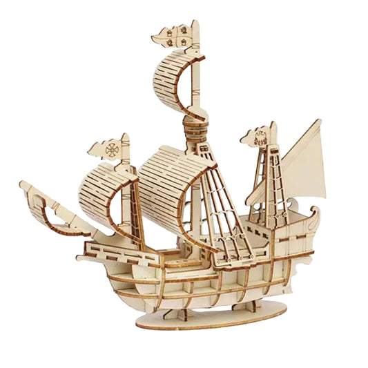 puzzle 3D magnifique voilier en bois I boutique1one Small B1PCS