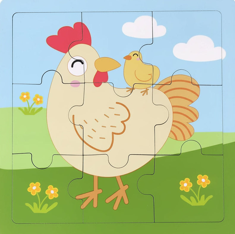 puzzle 9 pièces I boutique1one Hen