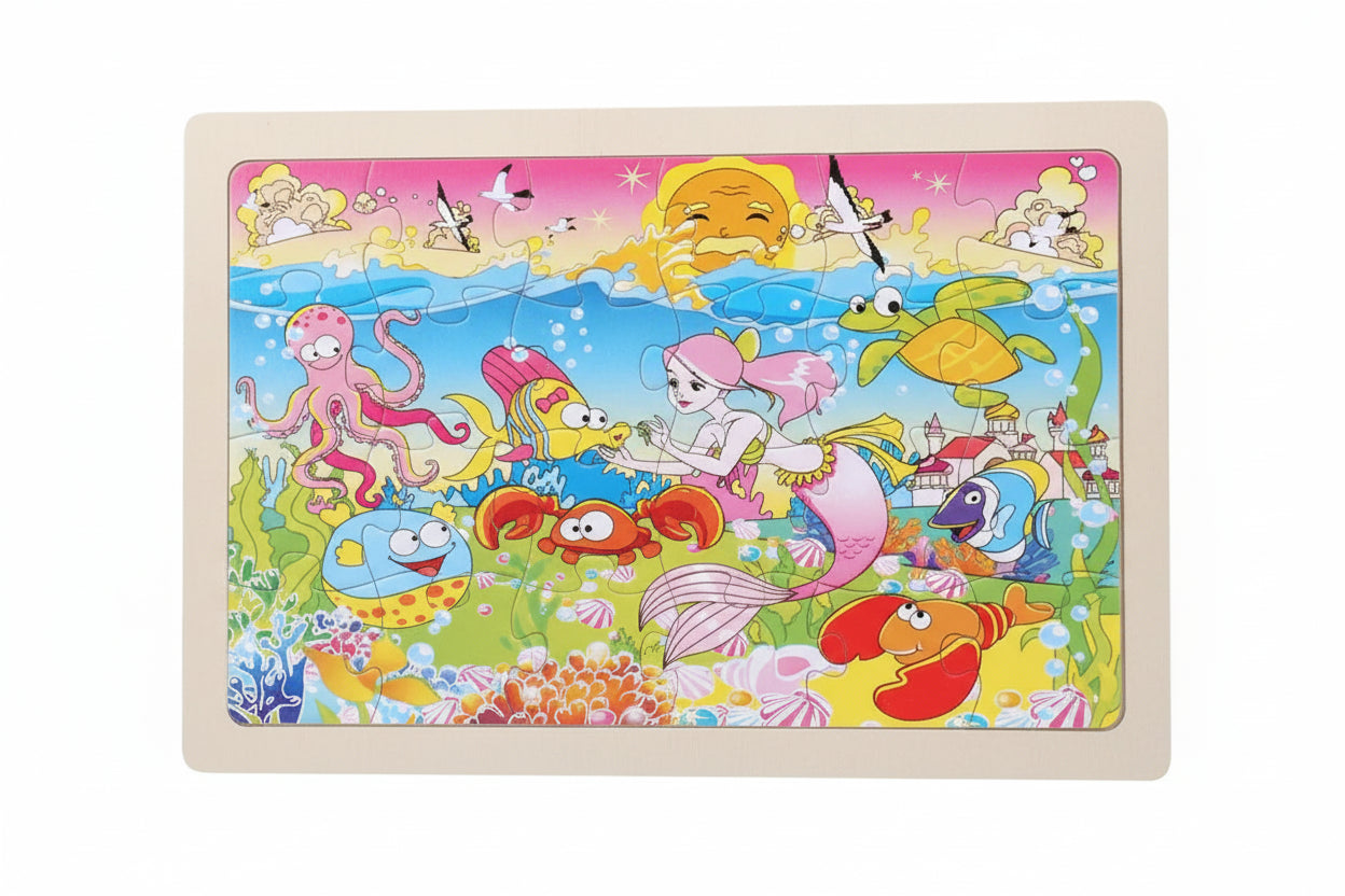 puzzle animaux 24 pièces I boutique1one Mermaid 1