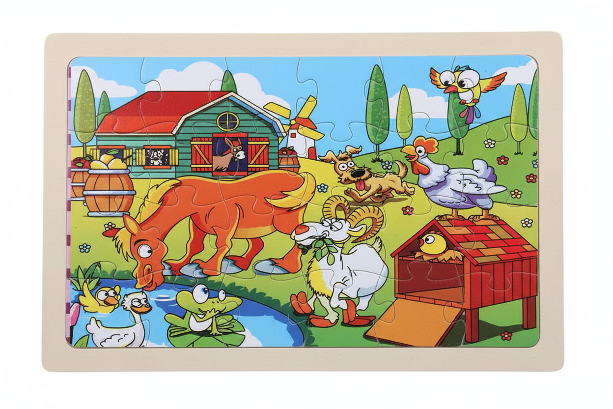 puzzle animaux 24 pièces I boutique1one Pony drink water