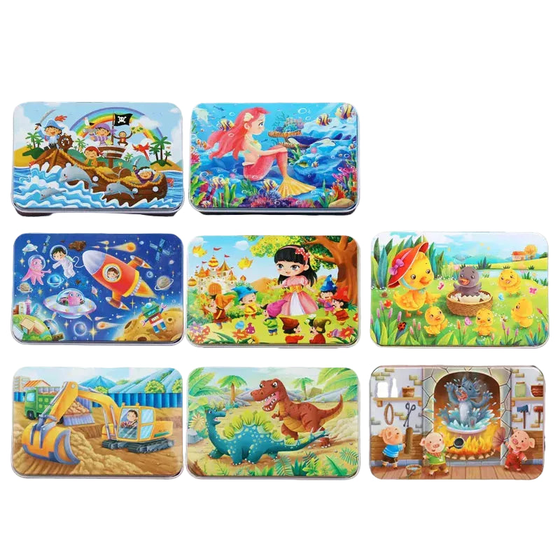puzzle boite en metal different modèle I boutique1one Random 3pcs / CHINA