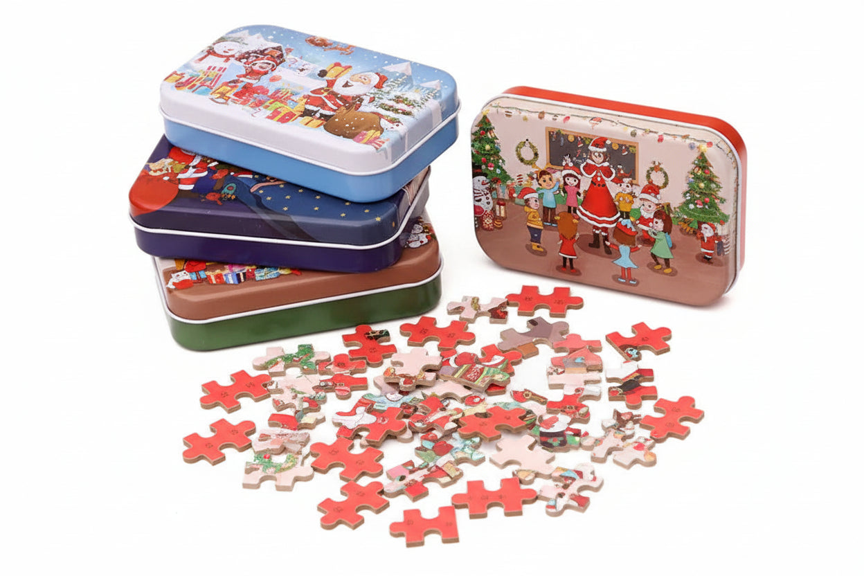 puzzle boite en metal noel enfant I boutique1one