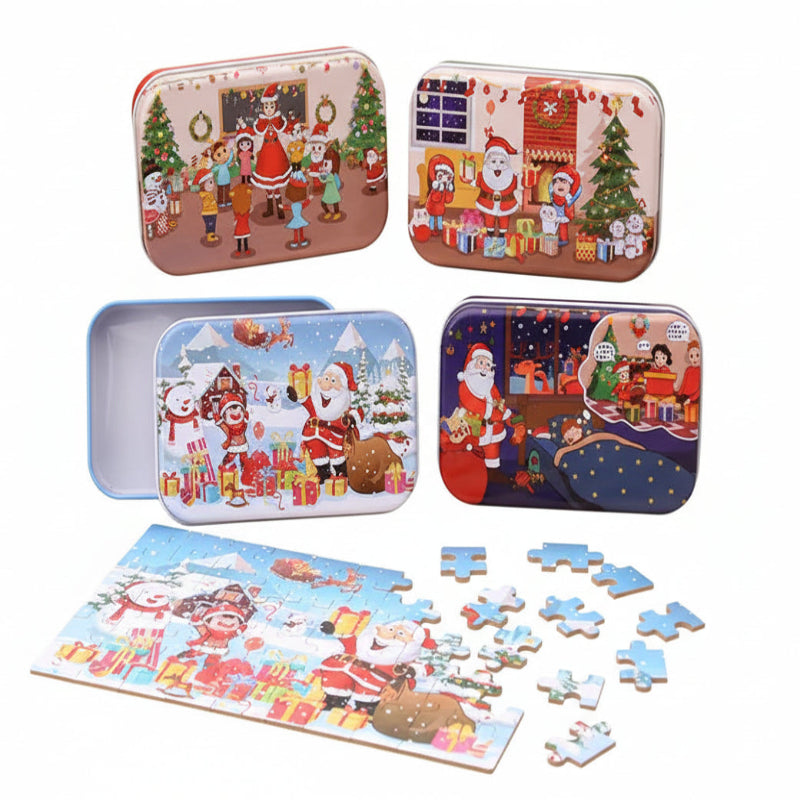 puzzle boite en metal noel enfant I boutique1one