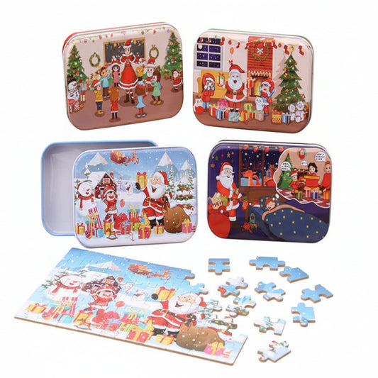 puzzle boite en metal noel enfant I boutique1one