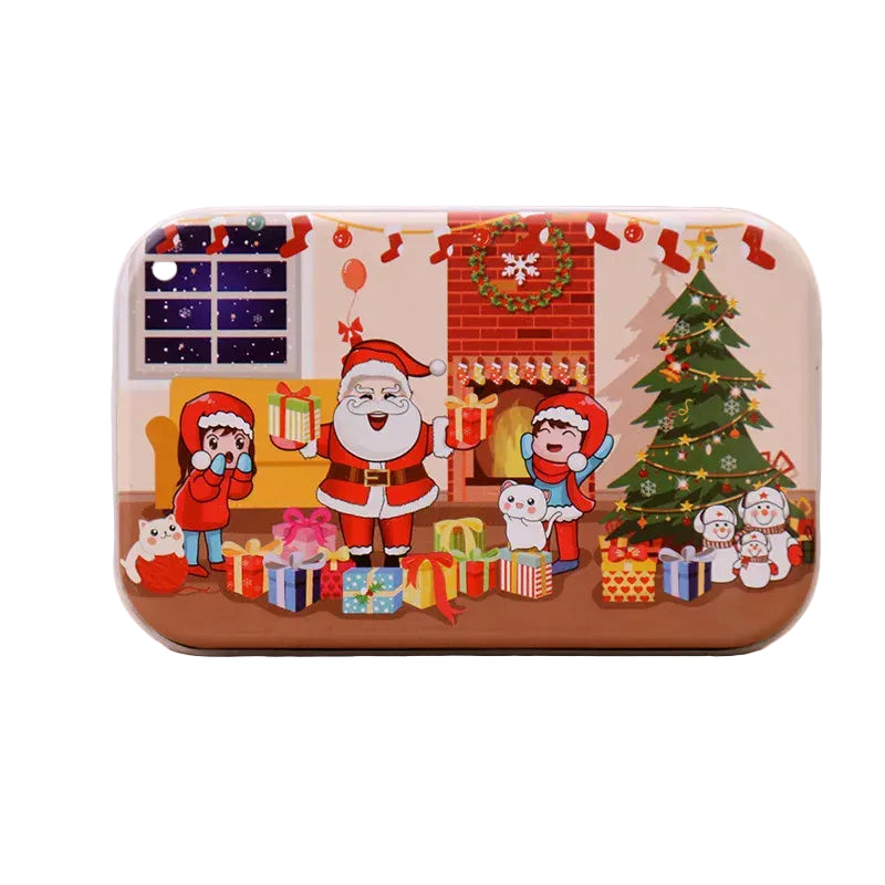 puzzle boite en metal noel enfant I boutique1one style-2