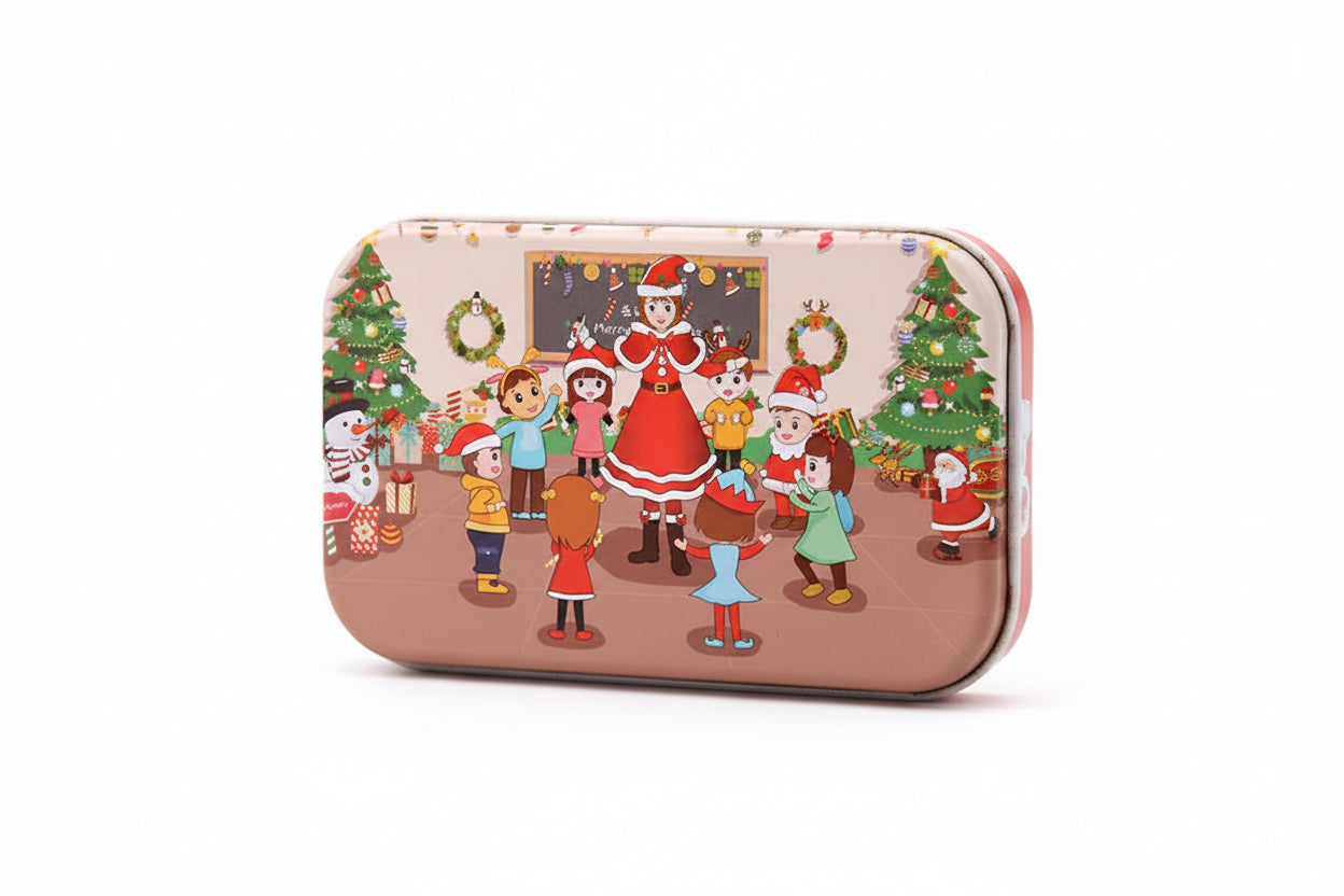 puzzle boite en metal noel enfant I boutique1one style-3