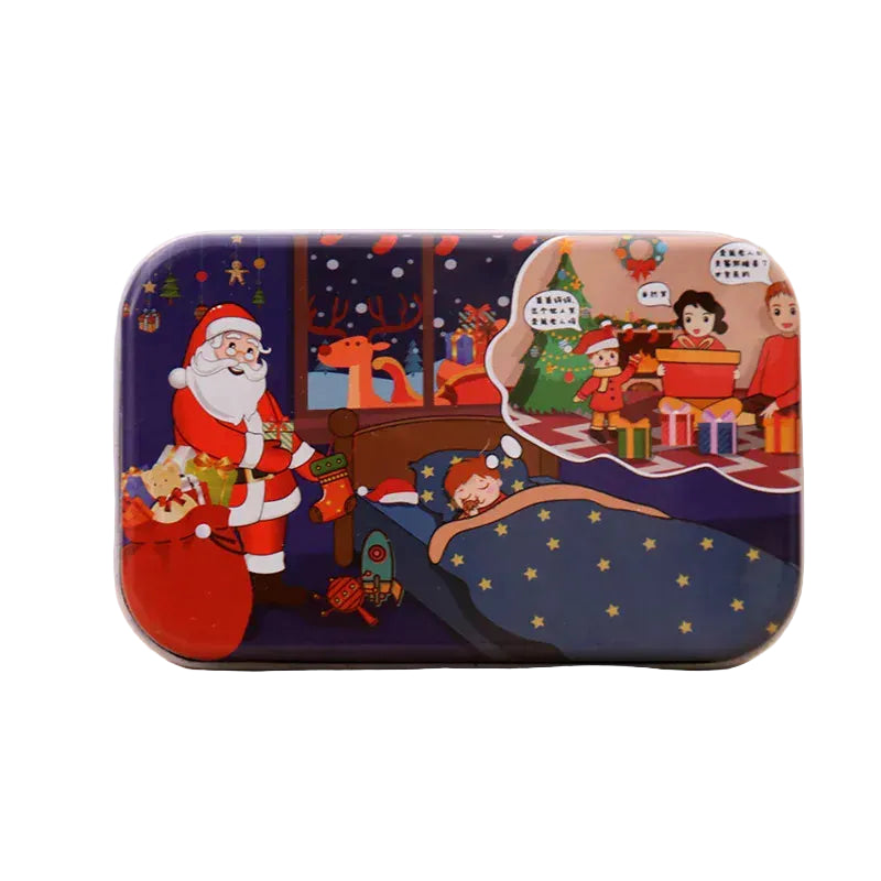 puzzle boite en metal noel enfant I boutique1one style-4
