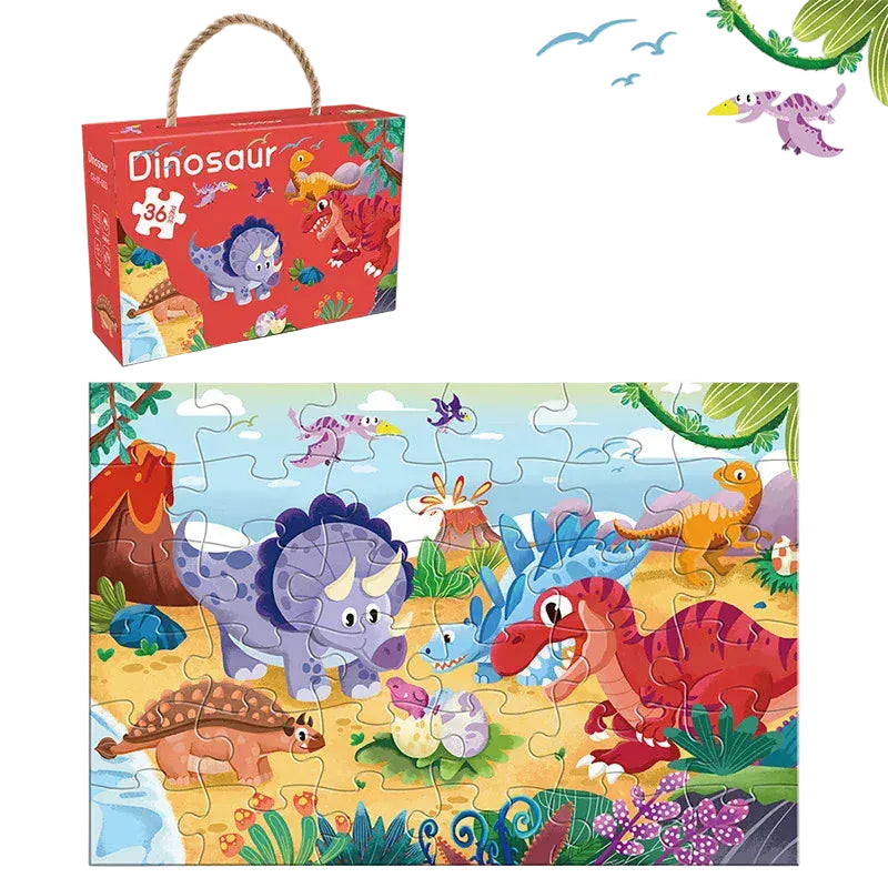 puzzle boite transportable 5 ans I boutique1one Dinosaur Families