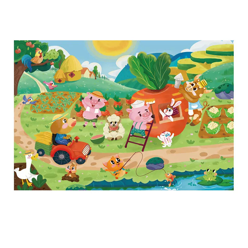 puzzle boite transportable 5 ans I boutique1one Happy Farms
