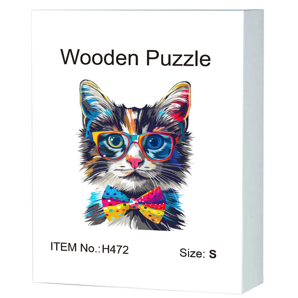 puzzle chat à lunette I boutique1one