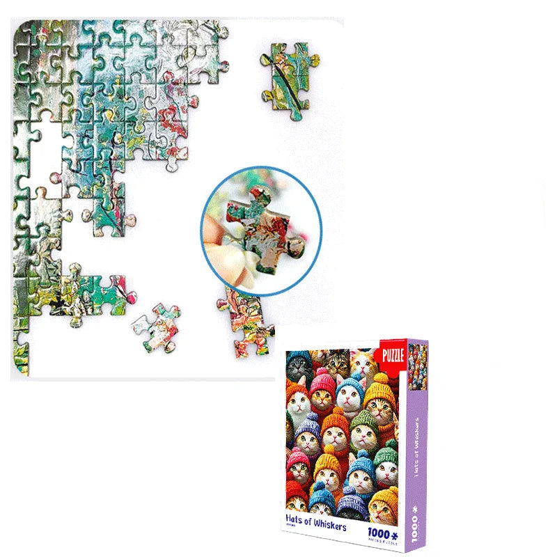 puzzle chat avec bonnet I boutique1one Cat Collection