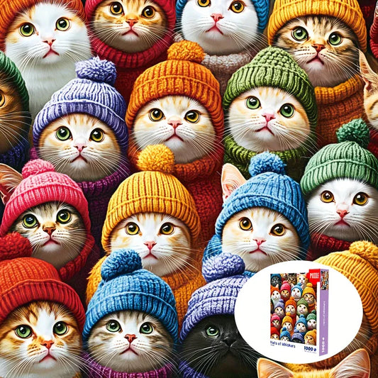 puzzle chat avec bonnet I boutique1one Cat Collection