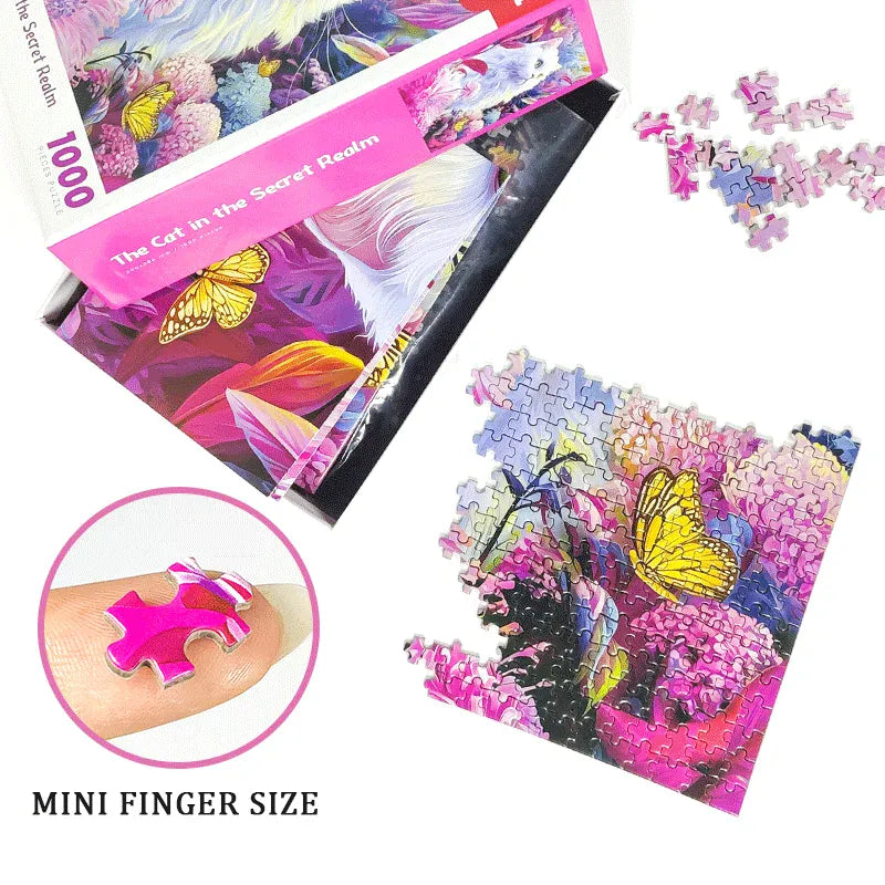 puzzle chat blanc magnifique I boutique1one cat