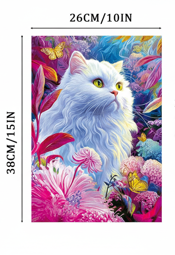 puzzle chat blanc magnifique I boutique1one cat