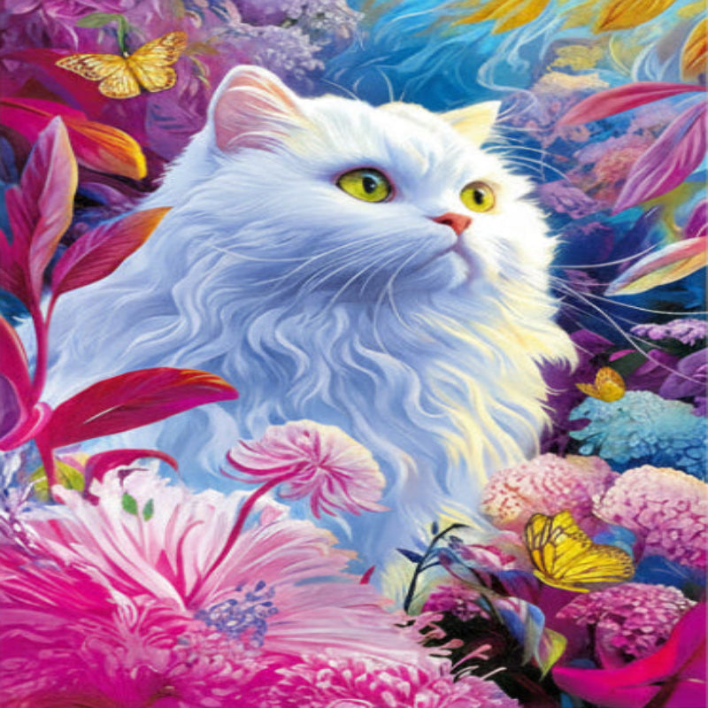 puzzle chat blanc magnifique I boutique1one cat