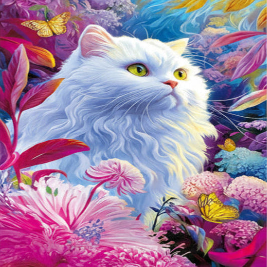 puzzle chat blanc magnifique I boutique1one cat