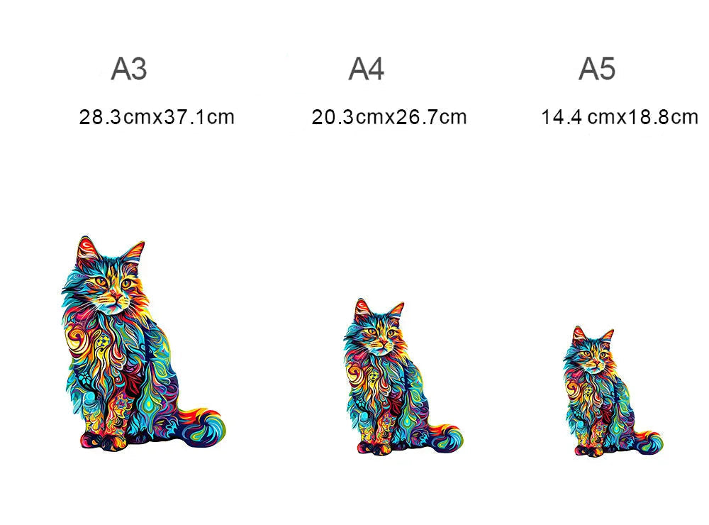 puzzle chat coloré I boutique1one