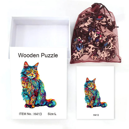 puzzle chat coloré I Full Puzzle