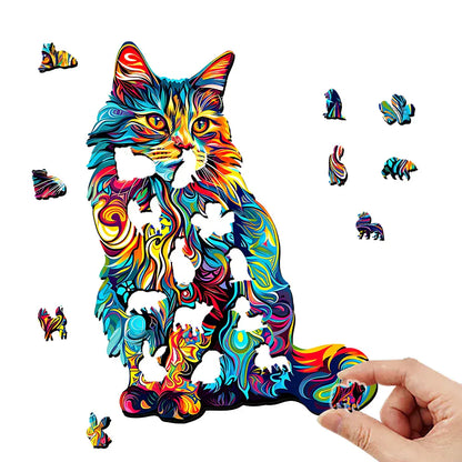 puzzle chat coloré I Full Puzzle