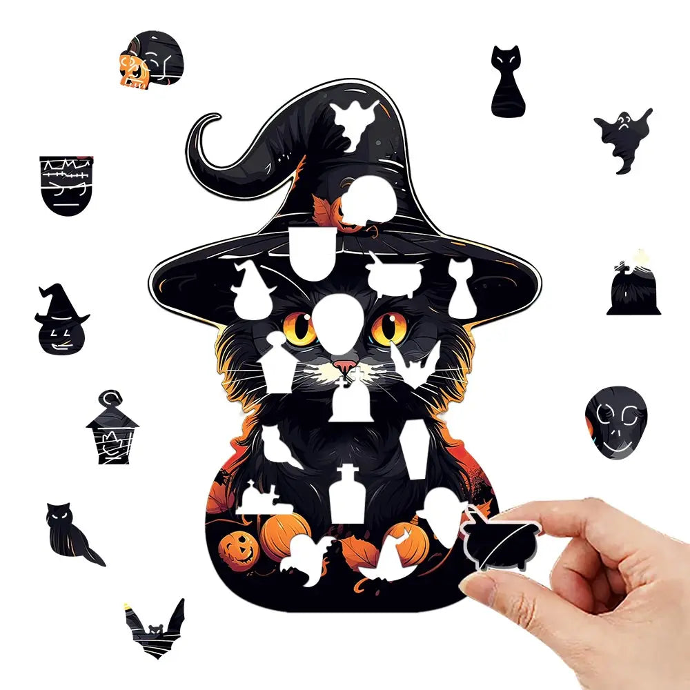 puzzle chat d'Halloween I boutique1one
