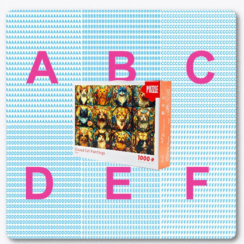 puzzle chat décor vitrail I boutique1one 12 Zodiac Cats