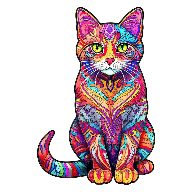 puzzle chat haut en couleur I boutique1one H355-A5