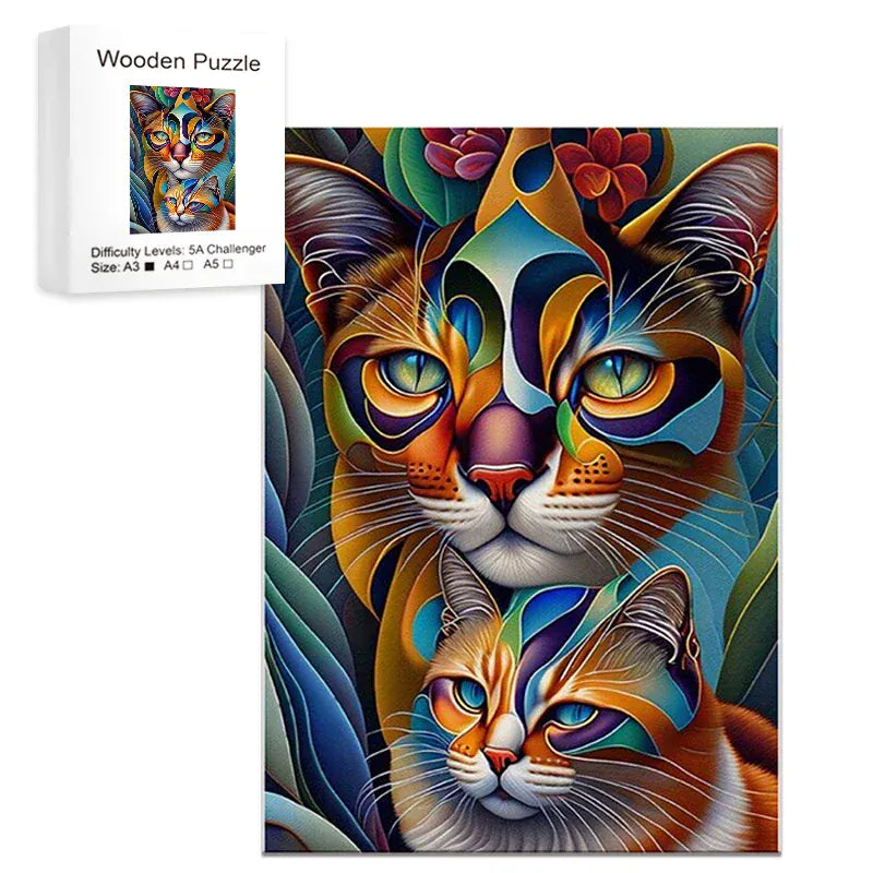 puzzle chat pièces irrégulieres I boutique1one