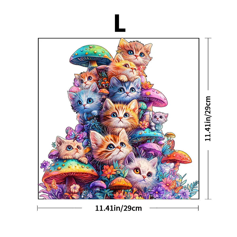 puzzle chats colorés I boutique1one Z139-L