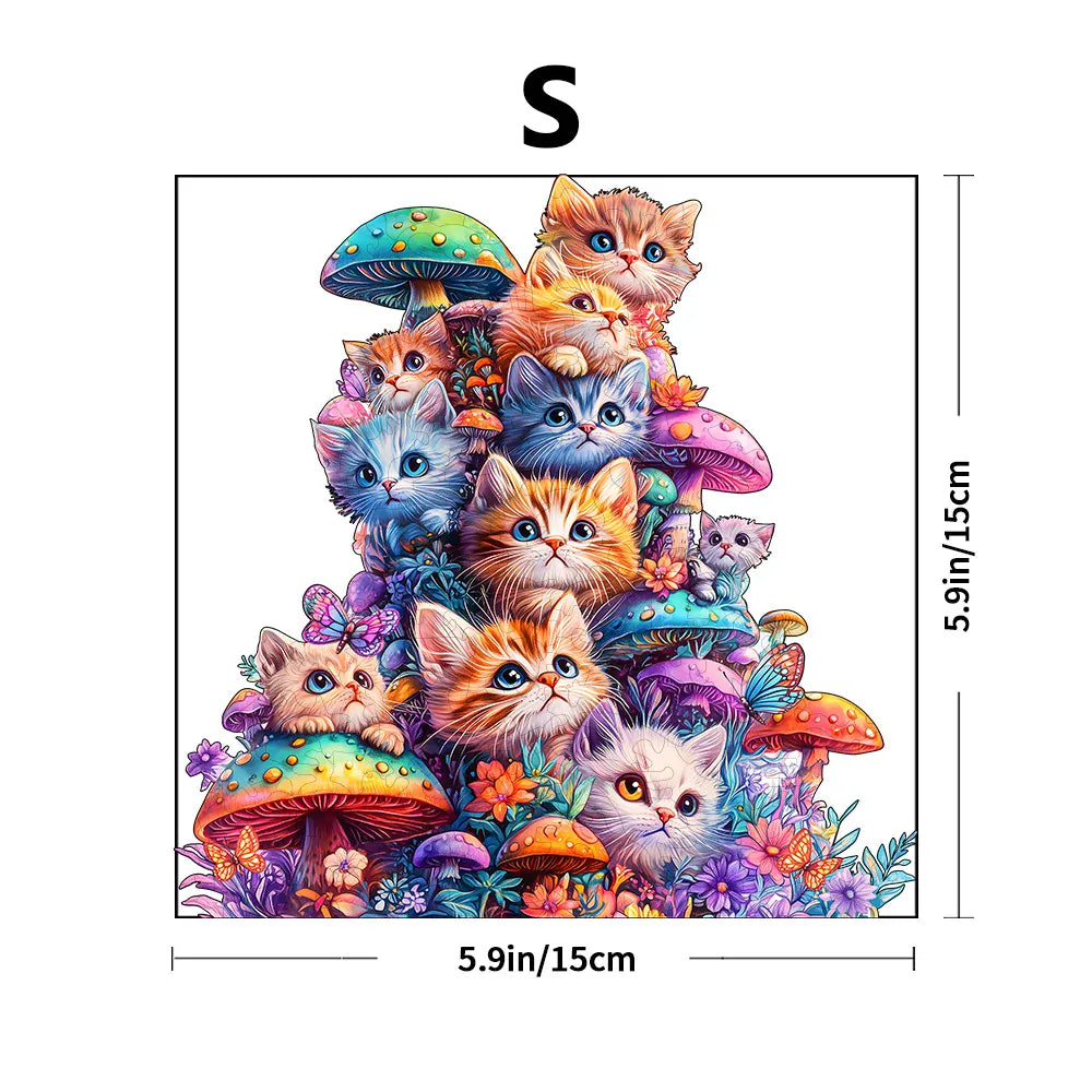puzzle chats colorés I boutique1one Z139-S
