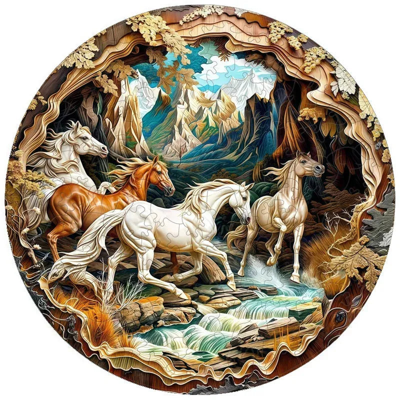 puzzle chevaux et autres I boutique1one TT-YPAN-6236-A5