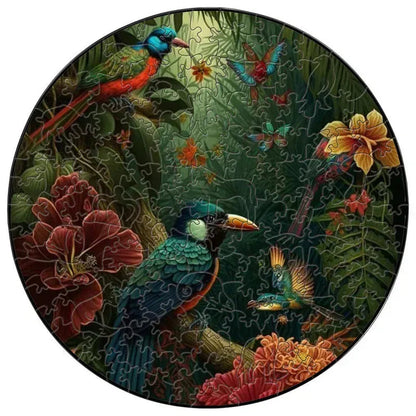 puzzle circulaire animaux et autres I Full Puzzle OISEAUX TROPICAUX ≈140 PCS