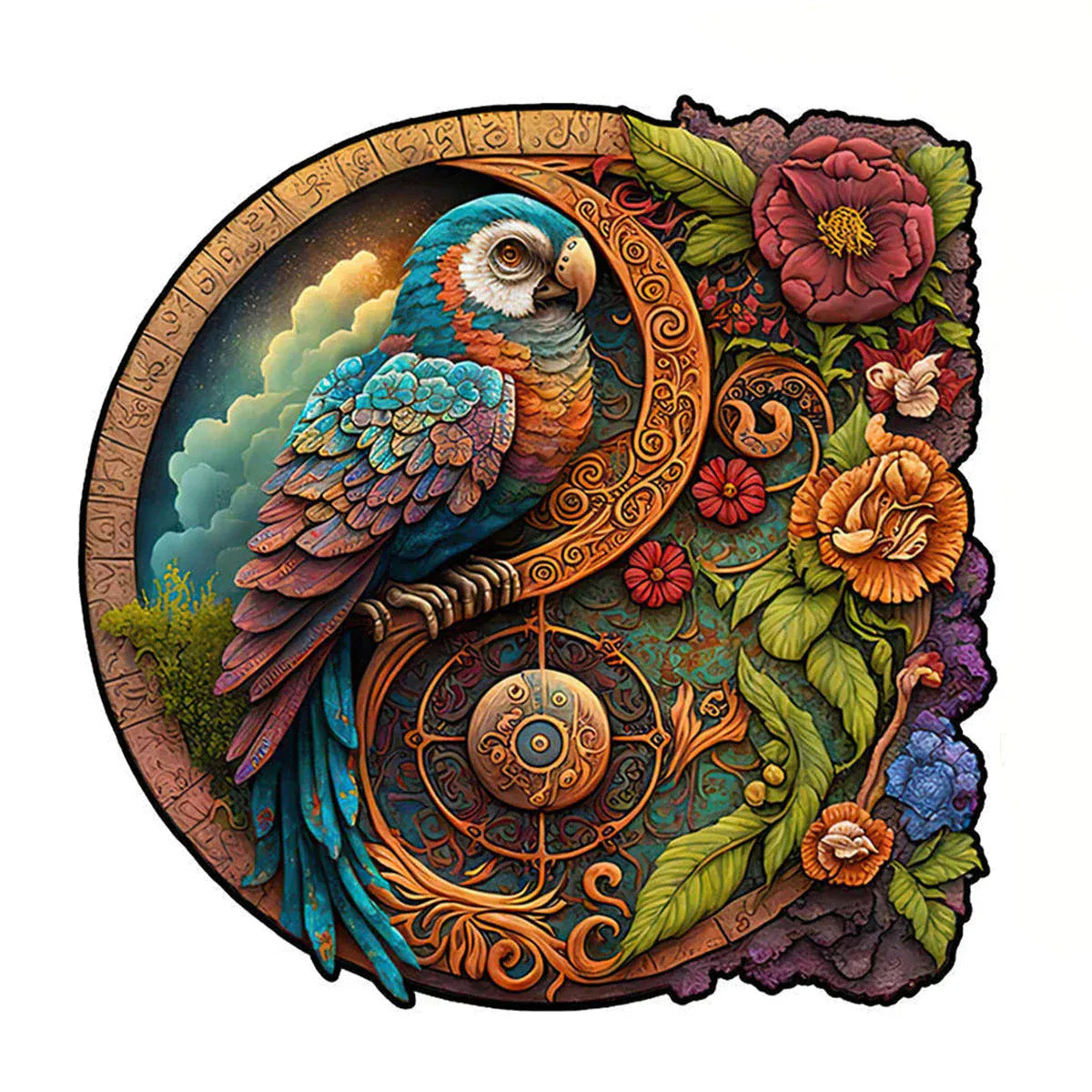 puzzle circulaire animaux I boutique1one TT-TaiChi-28-A3