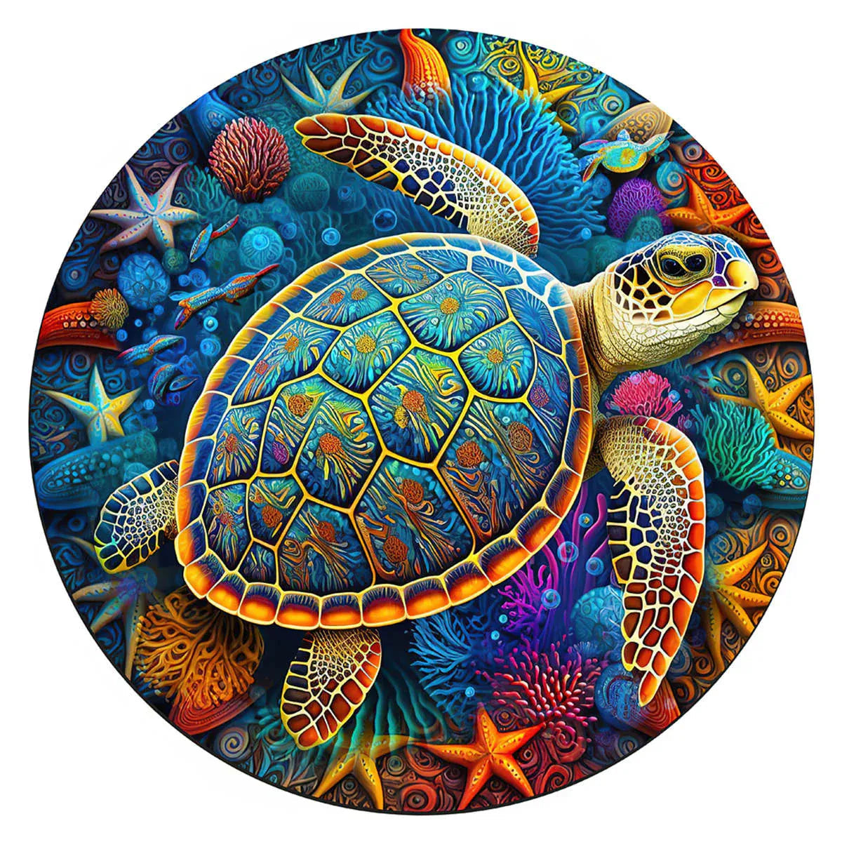 puzzle circulaire animaux I boutique1one TT-YPAN-126-A3