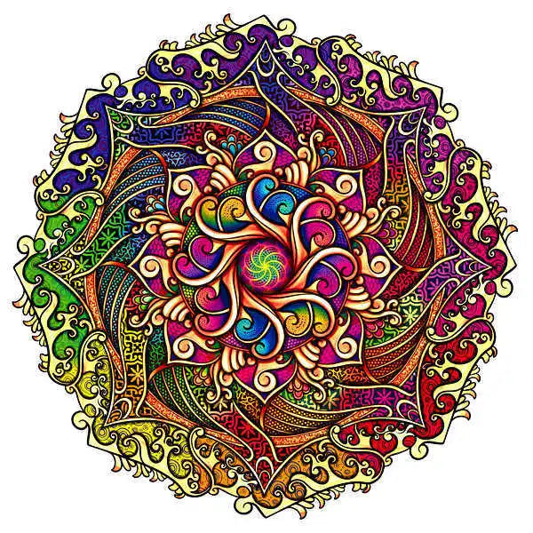 puzzle circulaire coloré mandala et autres I boutique1one YPAN-203-A5