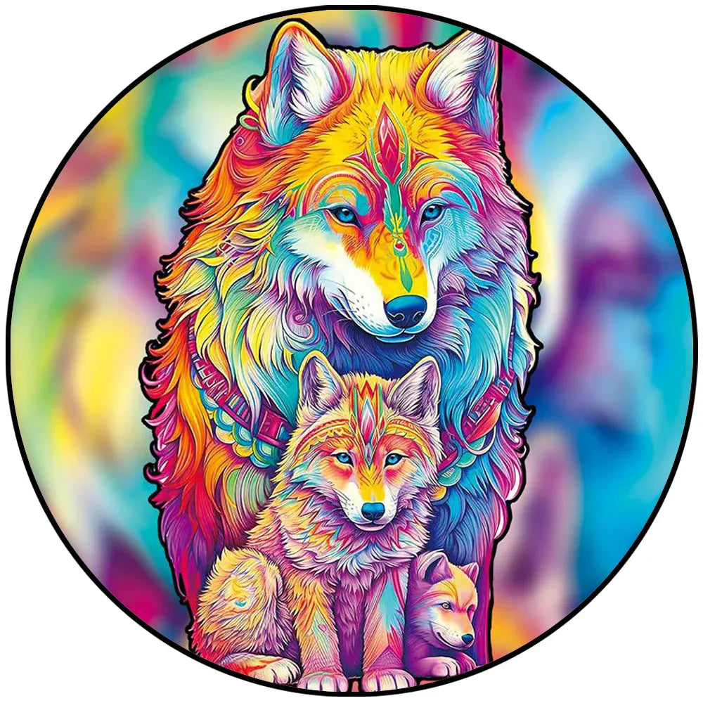 puzzle circulaire d'animaux I boutique1one TT-YPAN-6019-A5
