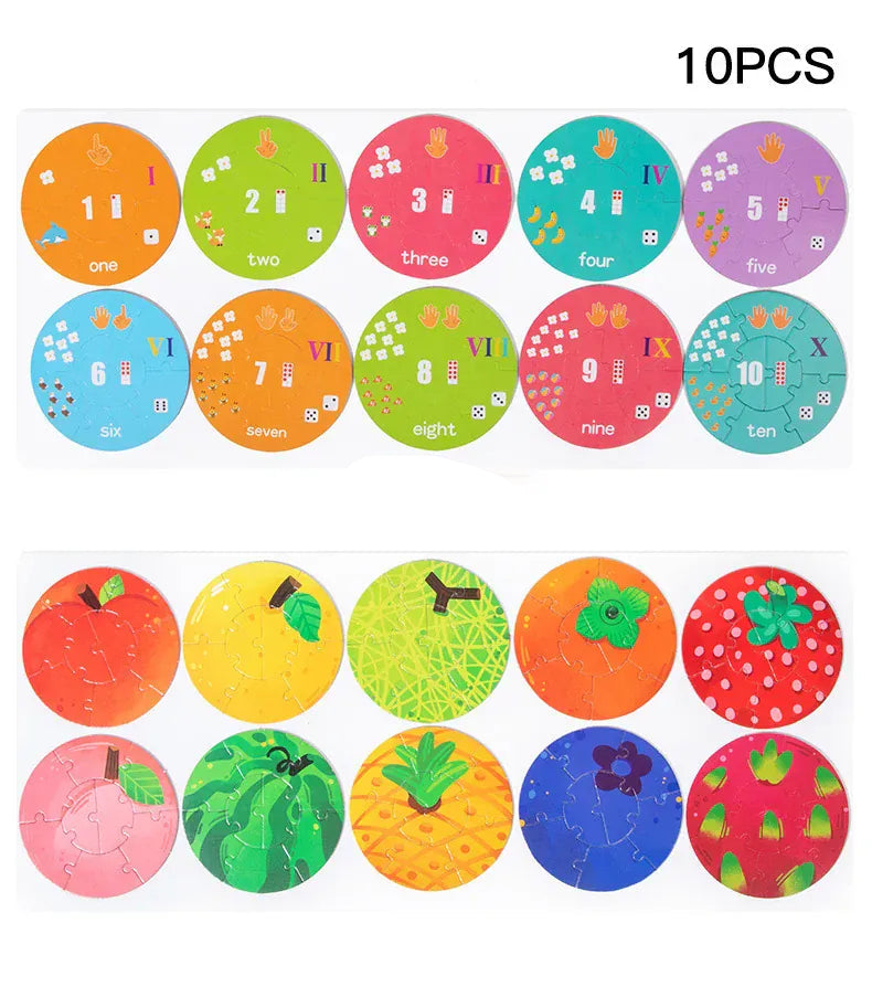 puzzle circulaire en anglais I boutique1one Colorful