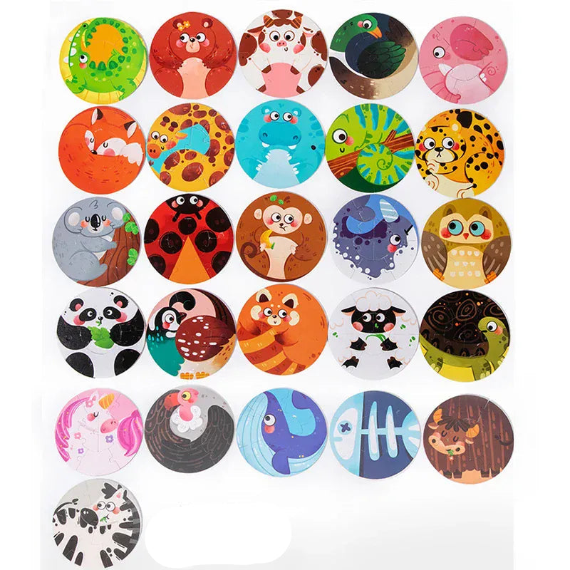 puzzle circulaire en anglais I boutique1one Colorful