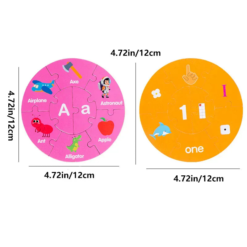 puzzle circulaire en anglais I boutique1one Colorful