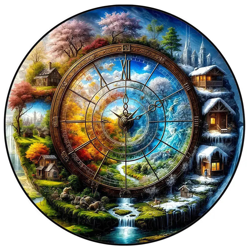 puzzle circulaire paysage animaux et autres I boutique1one