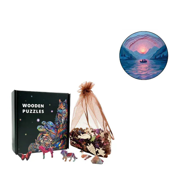 puzzle circulaire paysage animaux et autres I boutique1one