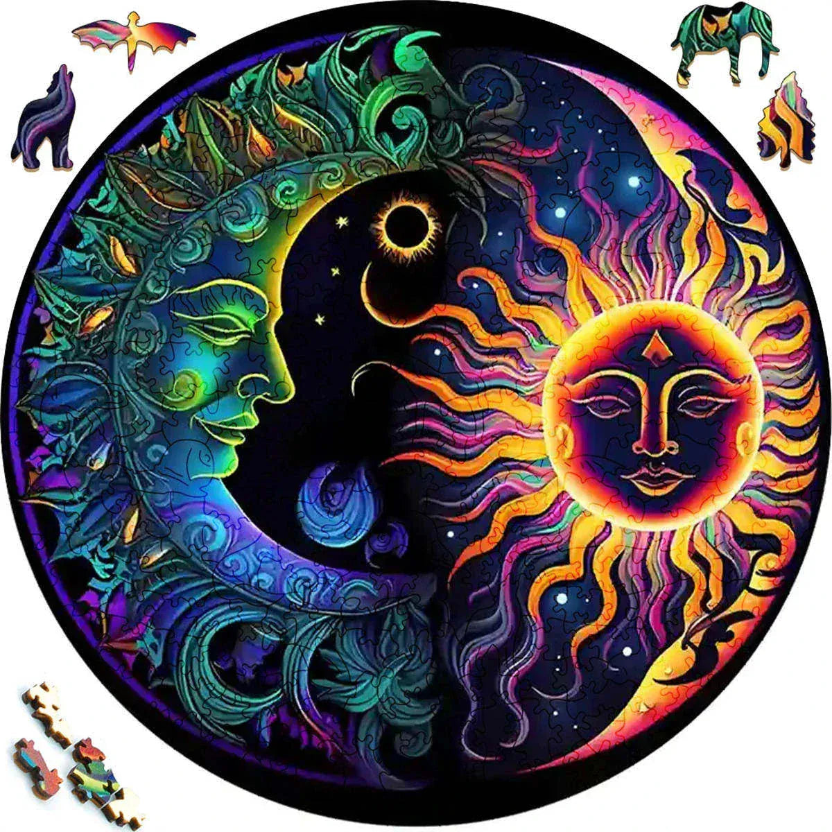 puzzle circulaire paysage animaux et autres I boutique1one TT-YPAN-3280-A3