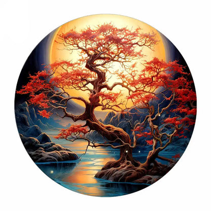 puzzle circulaire paysage animaux et autres I Full Puzzle ARBRE-50 PCS