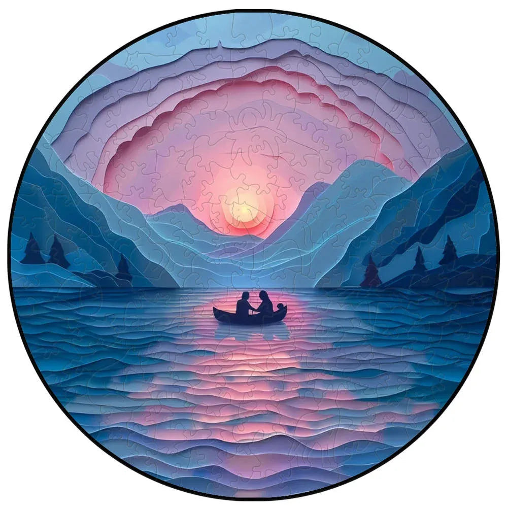 puzzle circulaire paysage animaux et autres I boutique1one TT-YPAN-6302-A3